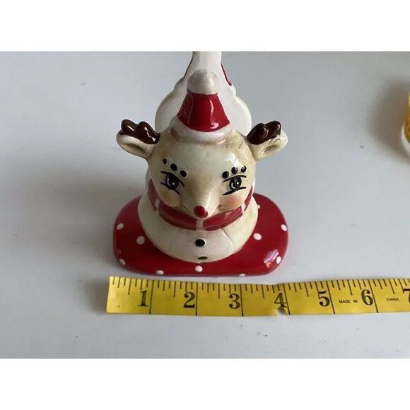 Johanna Parker Christmas Reindeer Ceramic Napkin Holder Holiday NEW - Picture 12 of 14